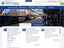 Tablet Screenshot of cityofmartinez.org